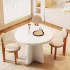Table à manger ronde 73,7 cm H x 80 cm diamètre Places 2 à 4