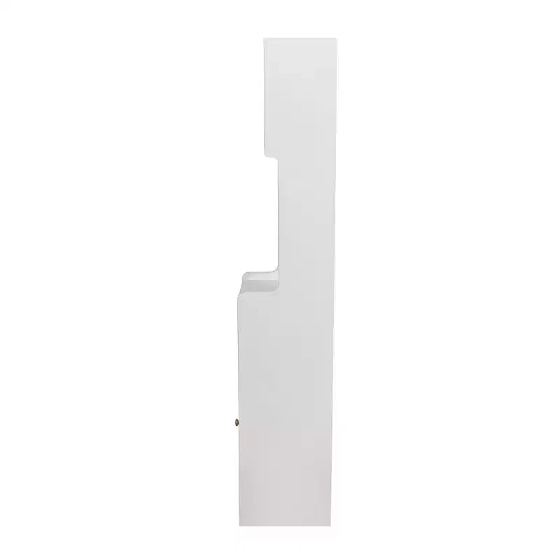 Armoire de rangement haute et étroite en panneaux de particules et MDF, 1 porte et 2 tiroirs, 180 cm de hauteur