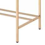 Bureau en MDF avec port USB et piètement en métal doré 40''L