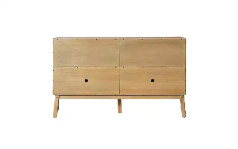 Bahut en MDF et placage d'acacia H 86,9 cm x l 45,7 cm x P 152,4 cm