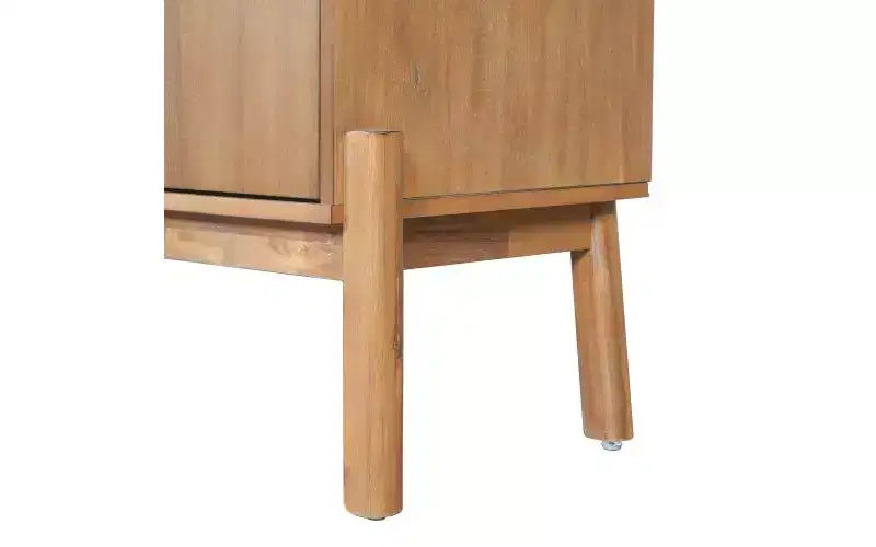 Bahut en MDF et placage d'acacia H 86,9 cm x l 45,7 cm x P 152,4 cm