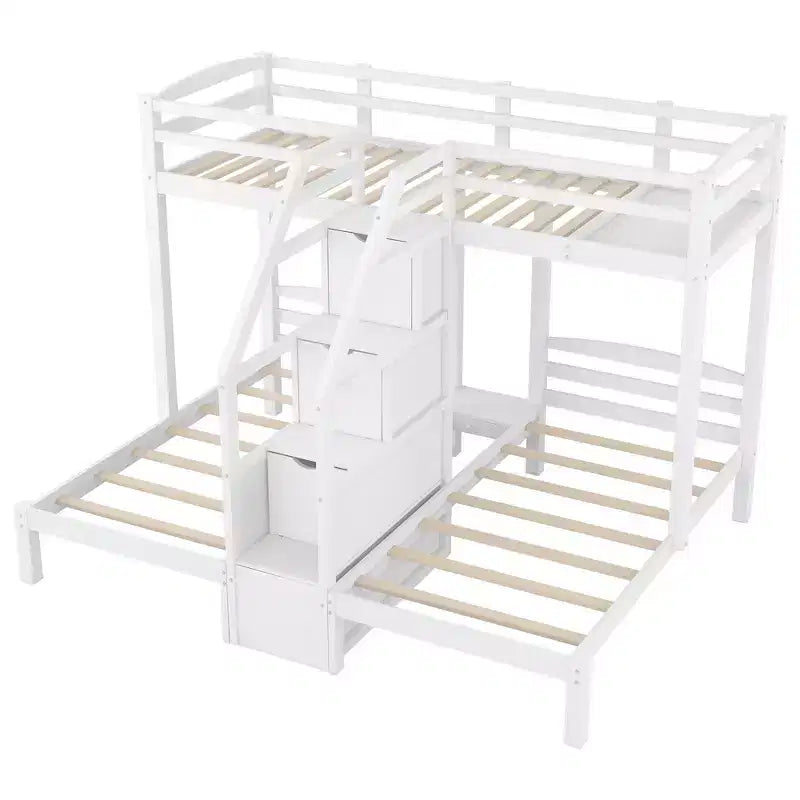 Lit superposé triple en pin Twin/Twin/Twin 61,5''H x 79,7''L x 102,3''P