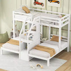 Lit superposé triple en pin Twin/Twin/Twin 61,5''H x 79,7''L x 102,3''P