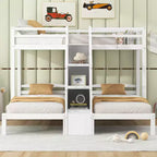 Lit superposé triple en pin Twin/Twin/Twin 61,5''H x 79,7''L x 102,3''P