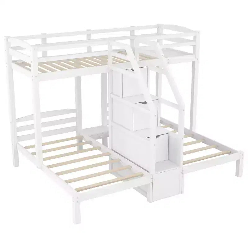 Lit superposé triple en pin Twin/Twin/Twin 61,5''H x 79,7''L x 102,3''P