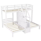 Lit superposé triple en pin Twin/Twin/Twin 61,5''H x 79,7''L x 102,3''P