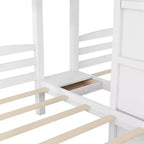 Lit superposé triple en pin Twin/Twin/Twin 61,5''H x 79,7''L x 102,3''P