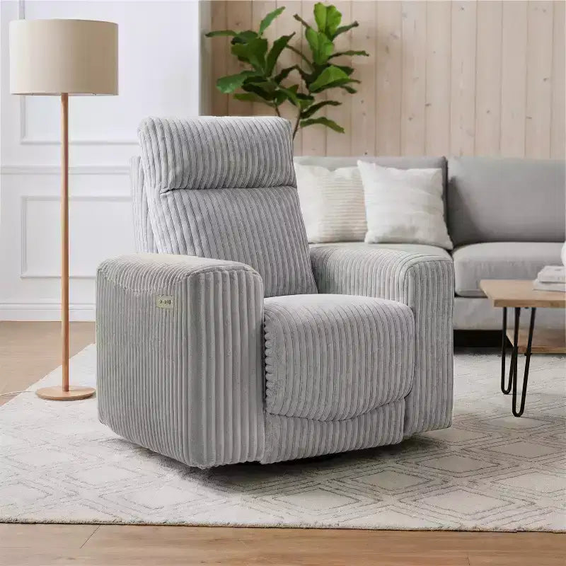 Fauteuil inclinable électrique avec port USB 37,2''L x 37''P x 40,75''H