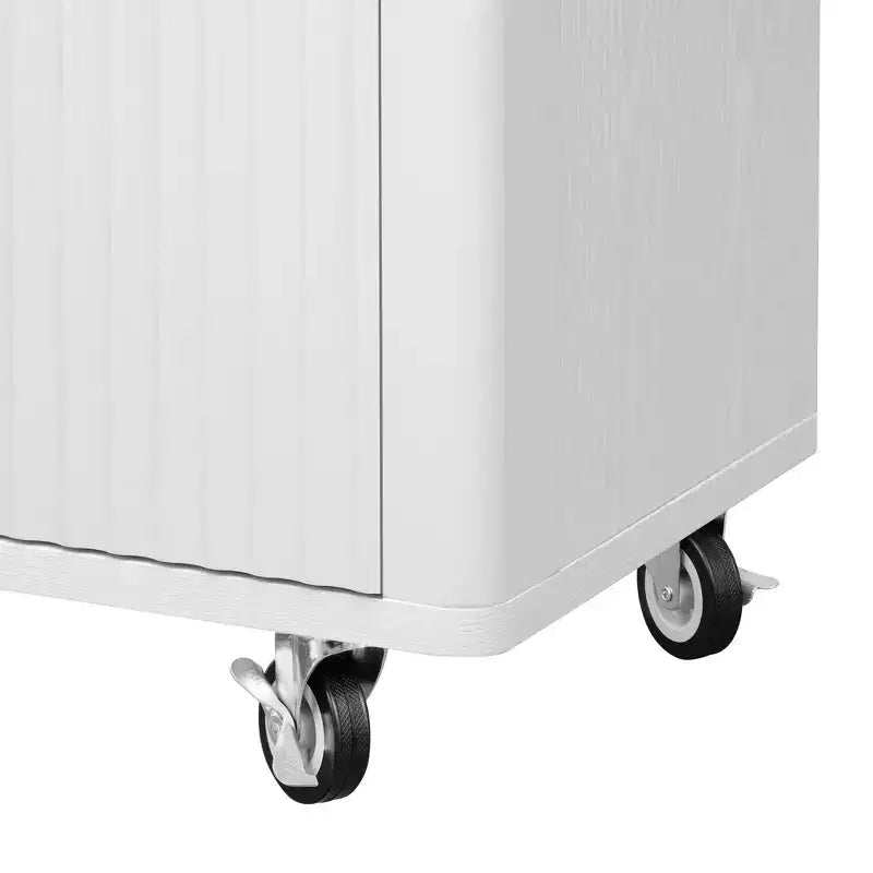 Îlot de cuisine roulant en MDF et pin 36,4''H x 51,3''P x 29,5''L