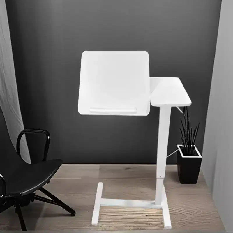 Table de lit roulante en métal 101,6 cm H x 80 cm P x 40 cm L
