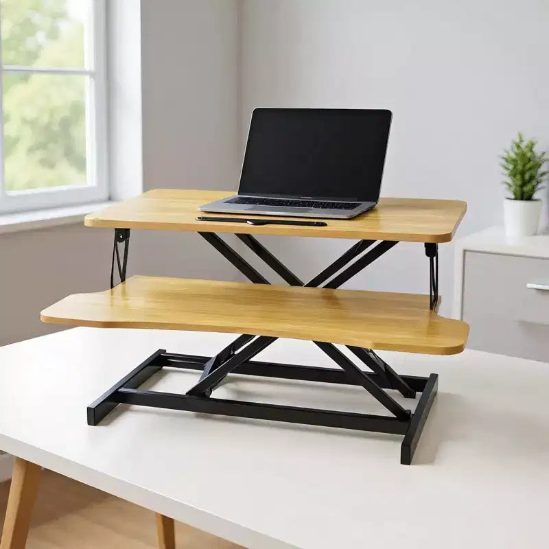 Convertisseur de bureau assis-debout en MDF 26''H x 32''P x 16.5''L
