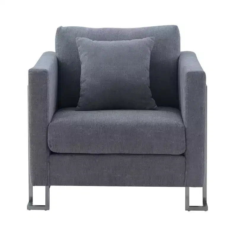 Fauteuil d'appoint en tissu 34 po H x 35 po L x 35 po P