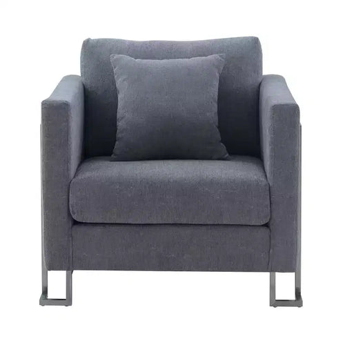 Fauteuil d'appoint en tissu 34 po H x 35 po L x 35 po P