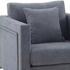 Fauteuil d'appoint en tissu 34 po H x 35 po L x 35 po P