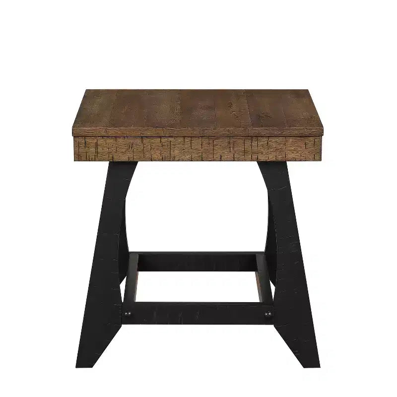 Table d'appoint en bois d'hévéa et MDF 56 cm (H) x 56 cm (l) x 58 cm (P)