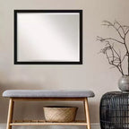 Miroir mural de salle de bain rectangulaire en polystyrène 23,88''H x 29,88''L