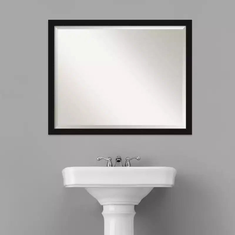 Miroir mural de salle de bain rectangulaire en polystyrène 23,88''H x 29,88''L