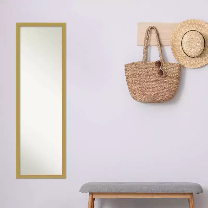 Miroir de porte pleine longueur en polystyrène 126,7 cm H x 40,3 cm L