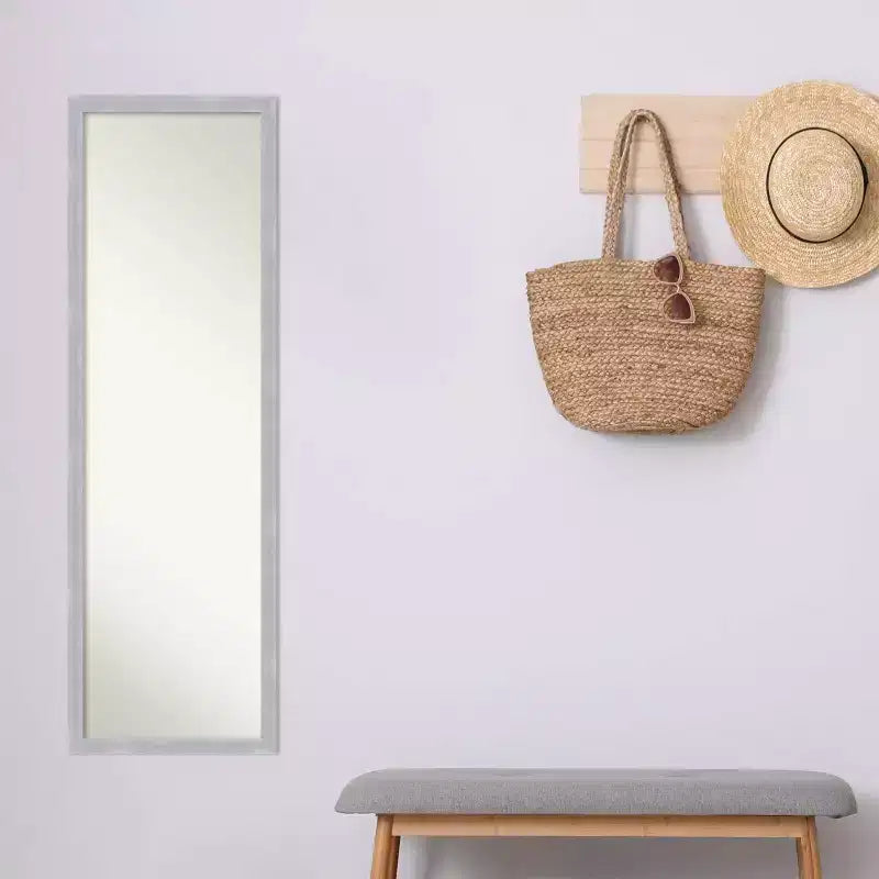 Miroir de porte pleine longueur en polystyrène 126,7 cm H x 40,3 cm L