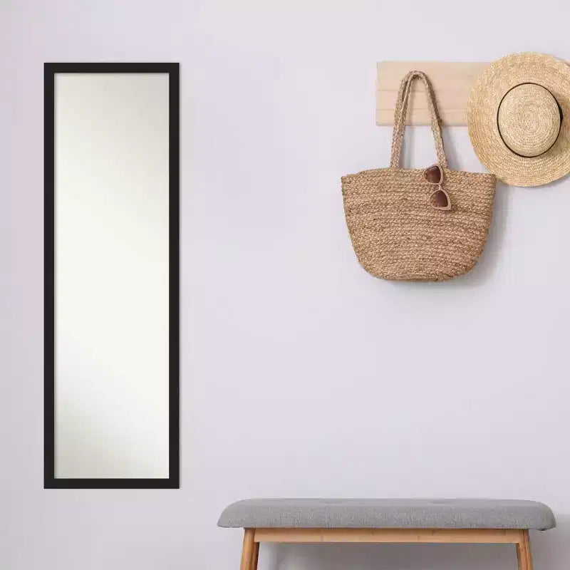 Miroir de porte pleine longueur en polystyrène 126,7 cm H x 40,3 cm L