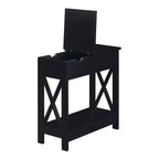 Table d'appoint en MDF à rabat avec station de charge 61 cm (H) x 60,3 cm (l) x 28,6 cm (P)