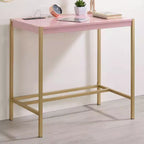 Bureau en acier et MDF avec port USB 75,5 cm H x 76 cm L x 46 cm P