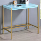 Bureau en acier et MDF avec port USB 75,5 cm H x 76 cm L x 46 cm P