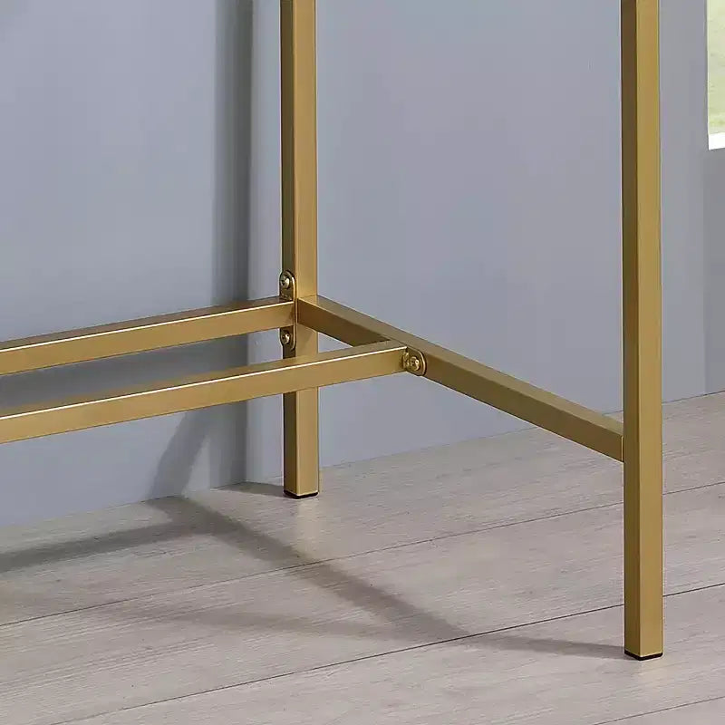 Bureau en acier et MDF avec port USB 75,5 cm H x 76 cm L x 46 cm P