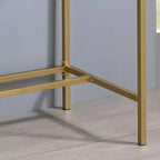 Bureau en acier et MDF avec port USB 75,5 cm H x 76 cm L x 46 cm P