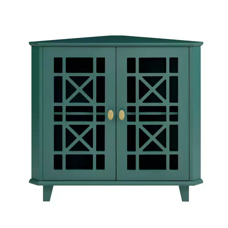 Meuble d'angle d'appoint en MDF 30''H x 32,25''L x 16,75''P