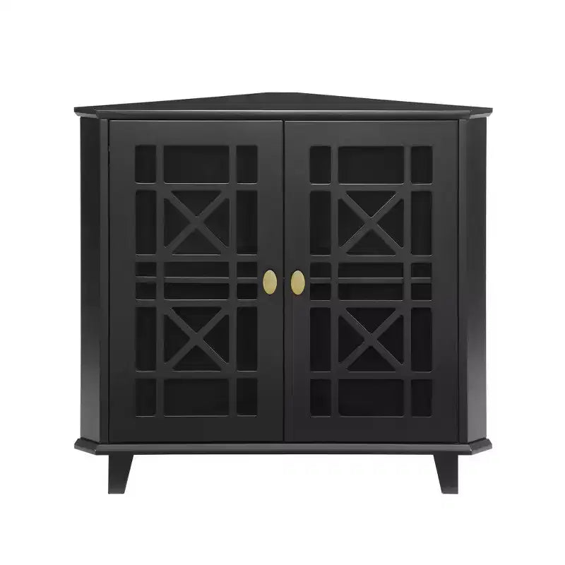 Meuble d'angle d'appoint en MDF 30''H x 32,25''L x 16,75''P
