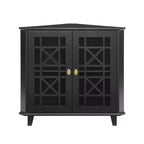 Meuble d'angle d'appoint en MDF 30''H x 32,25''L x 16,75''P
