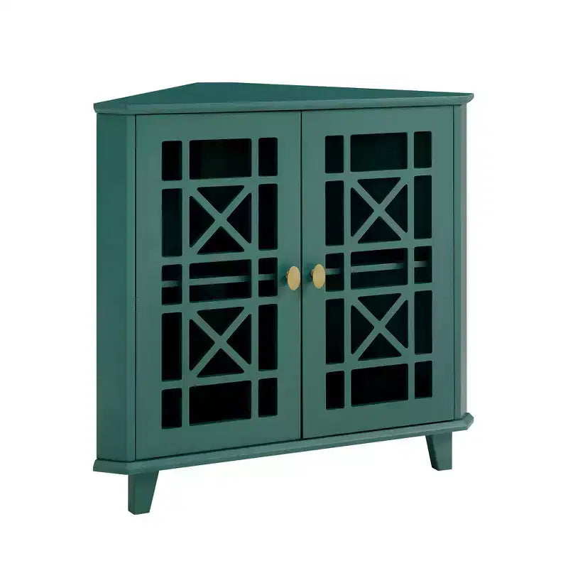 Meuble d'angle d'appoint en MDF 30''H x 32,25''L x 16,75''P