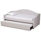 Lit de repos en MDF et hévéa avec lit gigogne 43,5''H x 83,1''L x 83,1''P