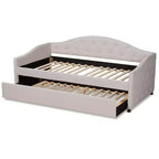 Lit de repos en MDF et hévéa avec lit gigogne 43,5''H x 83,1''L x 83,1''P