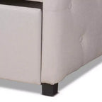 Lit de repos en MDF et hévéa avec lit gigogne 43,5''H x 83,1''L x 83,1''P