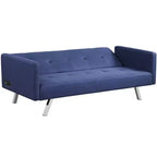 Canapé-lit futon convertible avec ports USB et multiprise
