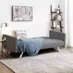 Canapé-lit futon convertible avec ports USB et multiprise