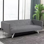 Canapé-lit futon convertible avec ports USB et multiprise