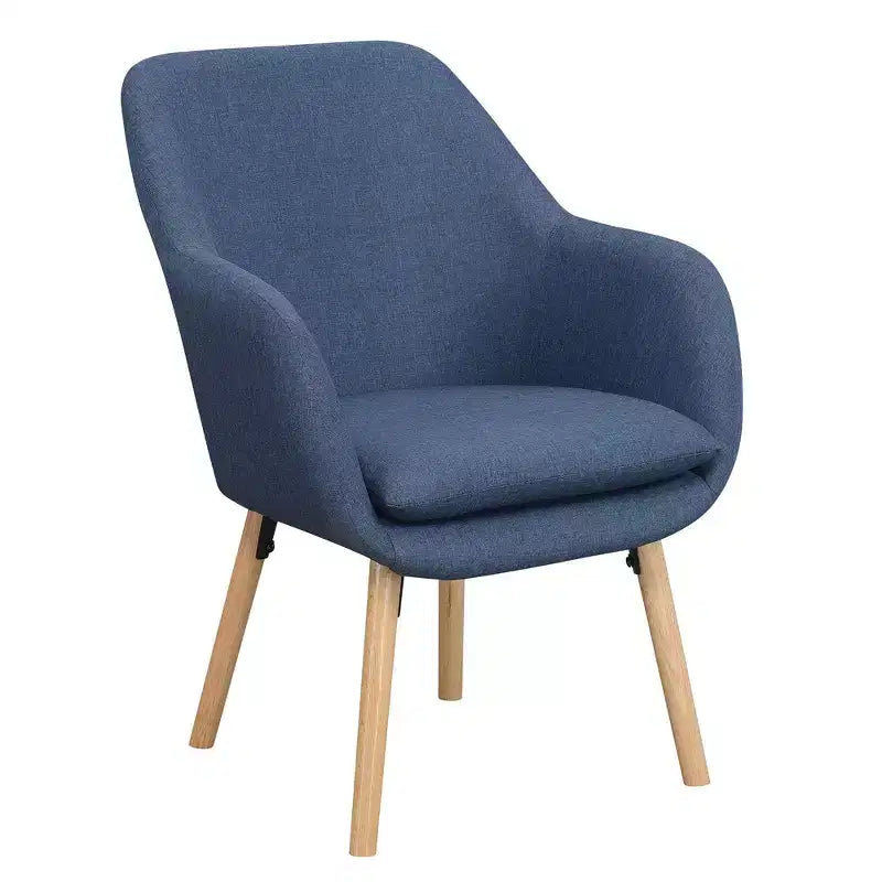 Fauteuil d'appoint en bois d'hévéa 33,5 po H x 26,75 po L