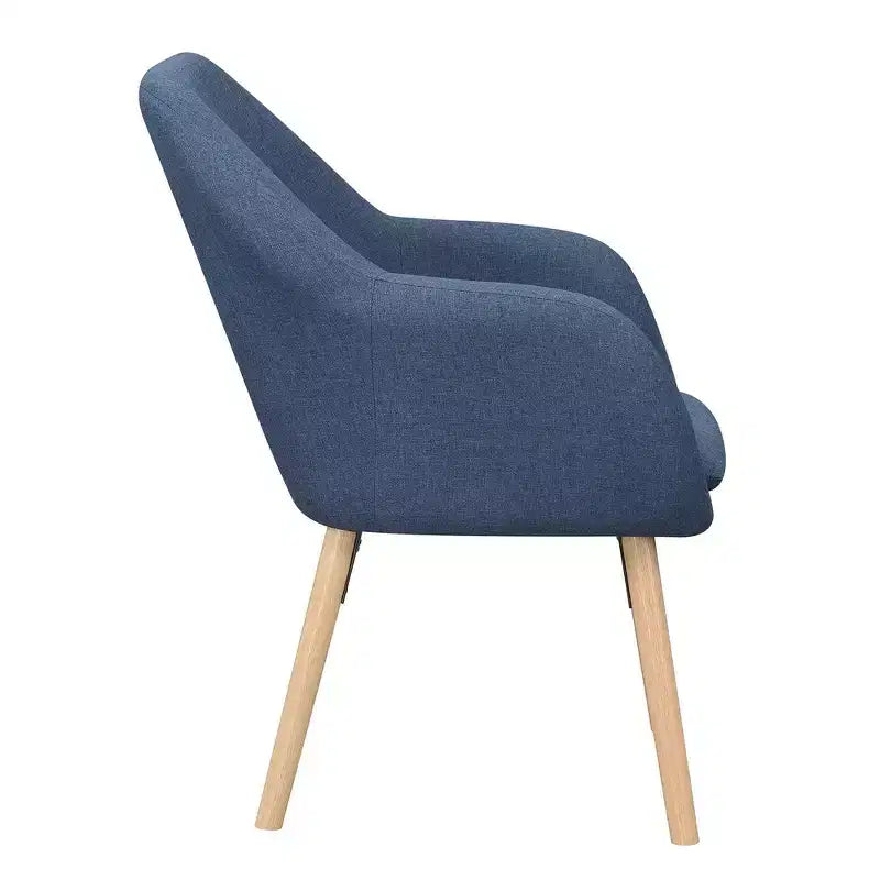 Fauteuil d'appoint en bois d'hévéa 33,5 po H x 26,75 po L