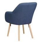 Fauteuil d'appoint en bois d'hévéa 33,5 po H x 26,75 po L