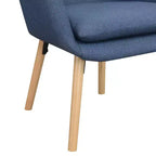 Fauteuil d'appoint en bois d'hévéa 33,5 po H x 26,75 po L