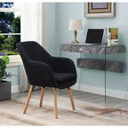 Fauteuil d'appoint en bois d'hévéa 33,5 po H x 26,75 po L