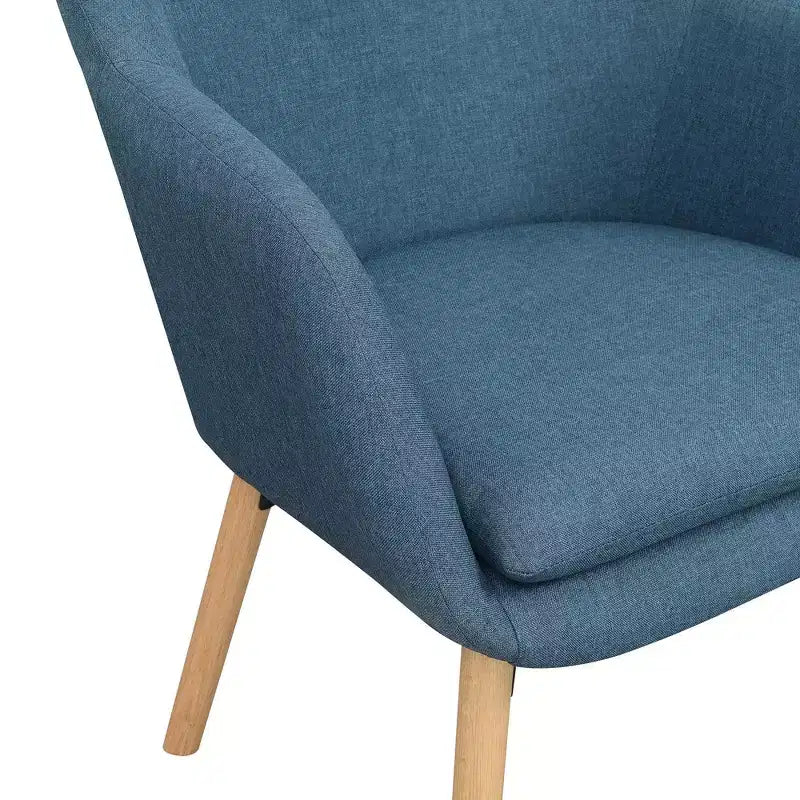 Fauteuil d'appoint en bois d'hévéa 33,5 po H x 26,75 po L