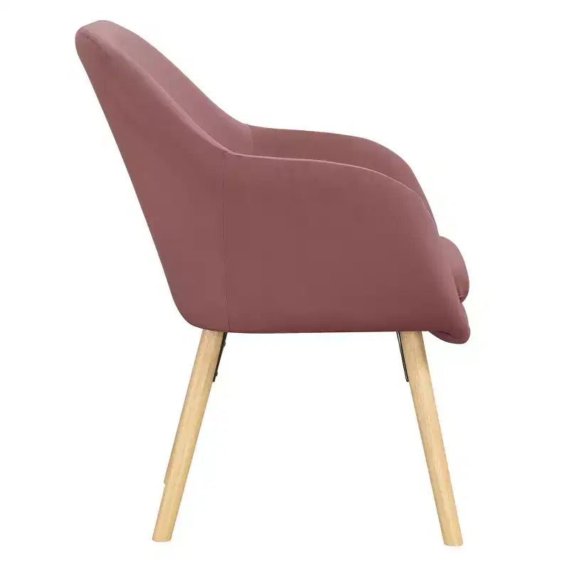 Fauteuil d'appoint en bois d'hévéa 33,5 po H x 26,75 po L