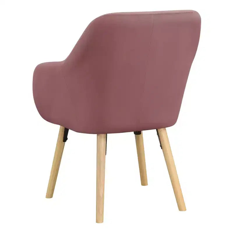 Fauteuil d'appoint en bois d'hévéa 33,5 po H x 26,75 po L