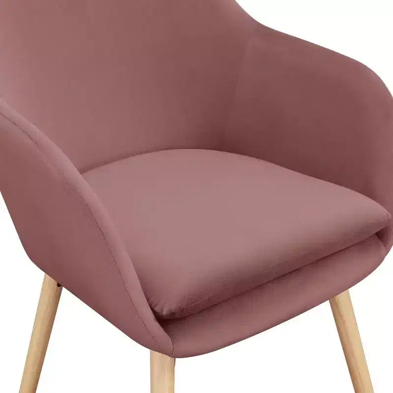 Fauteuil d'appoint en bois d'hévéa 33,5 po H x 26,75 po L