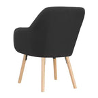Fauteuil d'appoint en bois d'hévéa 33,5 po H x 26,75 po L