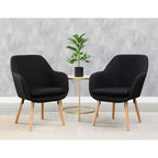 Fauteuil d'appoint en bois d'hévéa 33,5 po H x 26,75 po L
